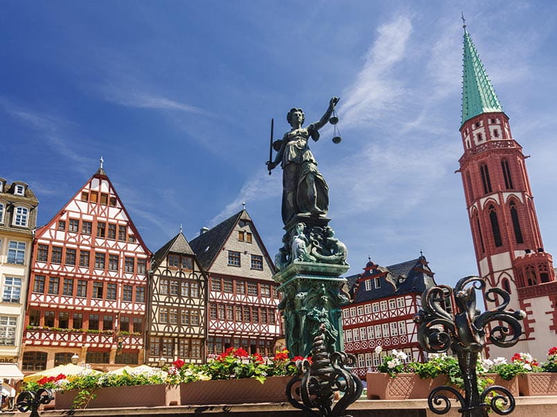 Römerberg Square in Frankfurt, Germany